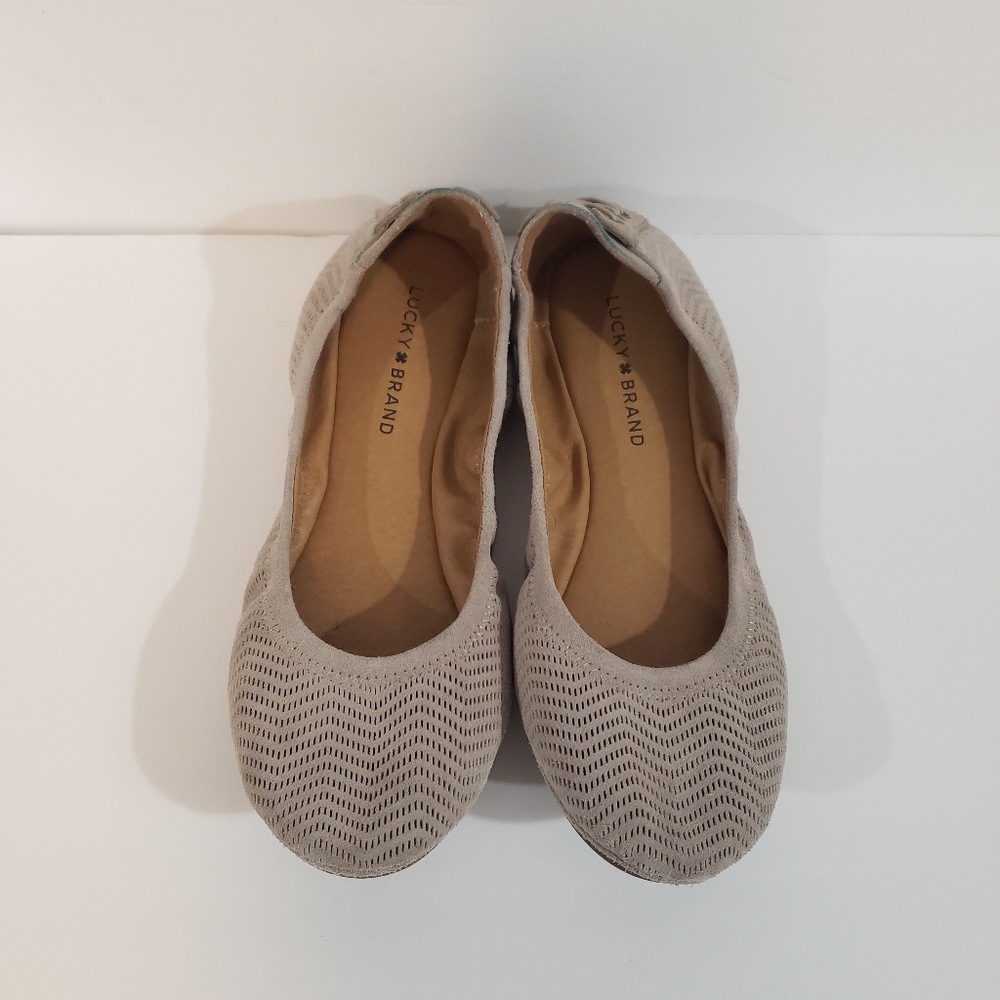 LUCKY BRAND echo perforated ballet flats